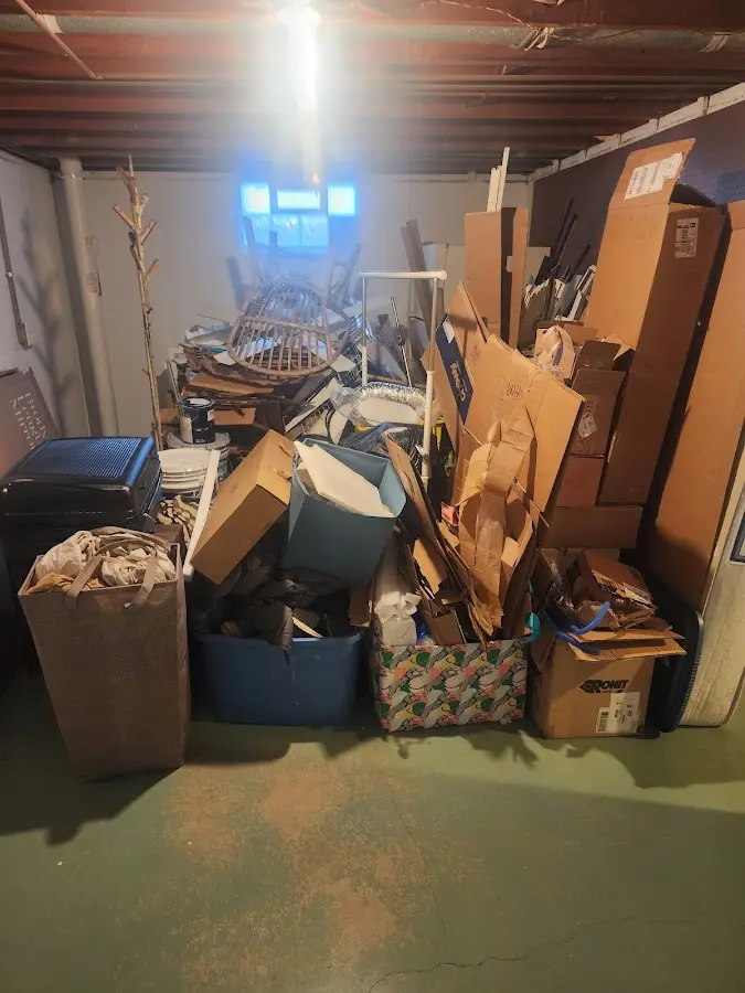 Roll-off dumpster container at job site for Roll Off Dumpster Rental in Plains